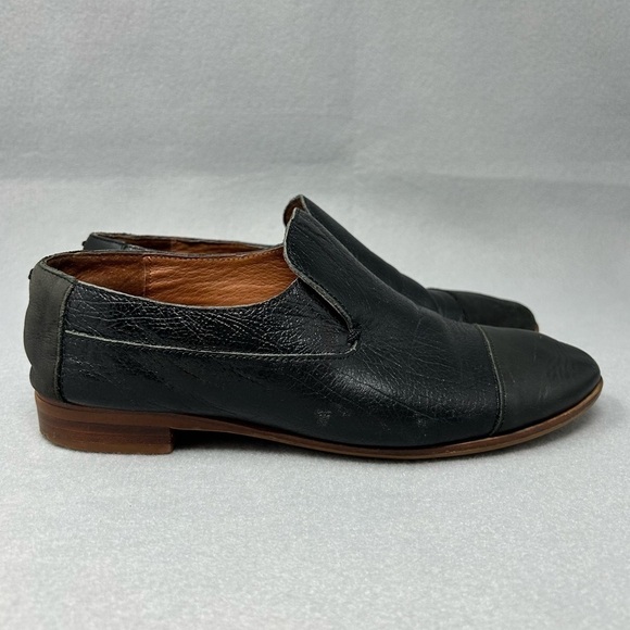 Jeffery Campbell Women's Black Leather Berkley Loafers Size 6.5 - Picture 4 of 14